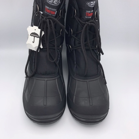 WATERPROOF MEN'S WARM DOUBLE LINED SNOW BOOTS - Picture 5 of 7